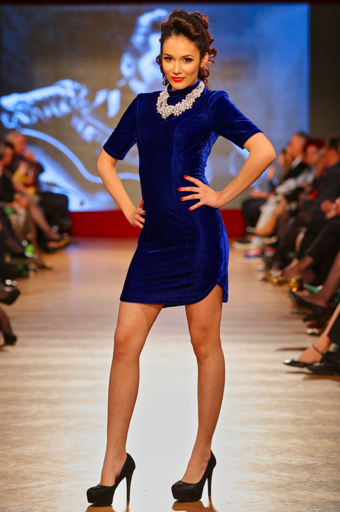 Rochie catifea  Liza Panait Liza Panait Online Boutique